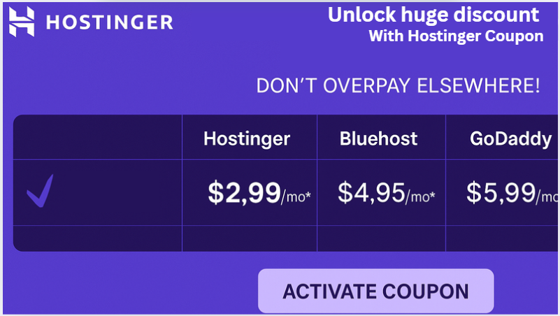 Hostinger coupon
